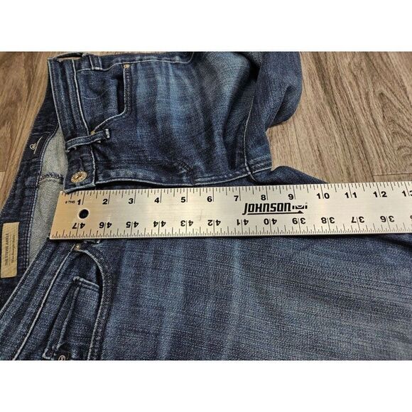 Adriano Goldschmied Womens Size 26 R Stevie Ankle Embroidered Denim Blue Jeans - Picture 10 of 11